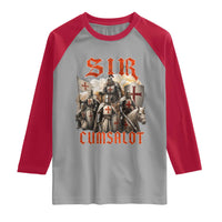 Sir Cumsalot Funny Offensive Knight Meme Bootleg Graphic Raglan Shirt