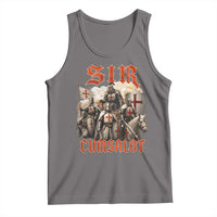 Sir Cumsalot Funny Offensive Knight Meme Bootleg Graphic Tank Top