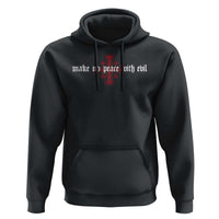 Make No Peace with Evil Knight Templar Jerusalem Crusade Cross Hoodie