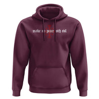 Make No Peace with Evil Knight Templar Jerusalem Crusade Cross Hoodie
