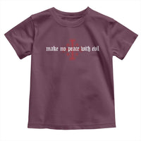 Make No Peace with Evil Knight Templar Jerusalem Crusade Cross Toddler T Shirt