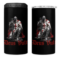 Deus Vult Knights Templar Gun Lover 4 in 1 Can Cooler Tumbler Crusader Cross Soldier of Christ