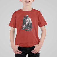 Deus Vult Knights Templar Gun Lover T Shirt For Kid Crusader Cross Soldier of Christ