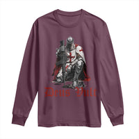 Deus Vult Knights Templar Gun Lover Long Sleeve Shirt Crusader Cross Soldier of Christ