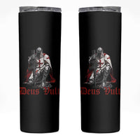 Deus Vult Knights Templar Gun Lover Skinny Tumbler Crusader Cross Soldier of Christ