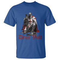 Deus Vult Knights Templar Gun Lover T Shirt Crusader Cross Soldier of Christ