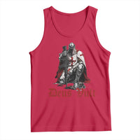 Deus Vult Knights Templar Gun Lover Tank Top Crusader Cross Soldier of Christ