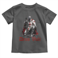 Deus Vult Knights Templar Gun Lover Toddler T Shirt Crusader Cross Soldier of Christ
