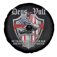 Deus Vult Knights Templar Spare Tire Cover He Trains My Hands For War And My Fingers For Battle
