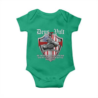 Deus Vult Knights Templar Baby Onesie He Trains My Hands For War And My Fingers For Battle