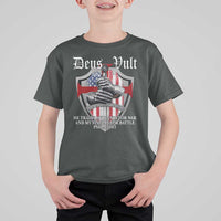 Deus Vult Knights Templar T Shirt For Kid He Trains My Hands For War And My Fingers For Battle
