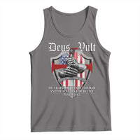 Deus Vult Knights Templar Tank Top He Trains My Hands For War And My Fingers For Battle