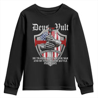 Deus Vult Knights Templar Youth Sweatshirt He Trains My Hands For War And My Fingers For Battle