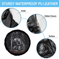 Tummy Hurts Funny Medieval Knight Dark Fantasy Humor Spare Tire Cover