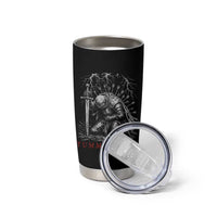 Tummy Hurts Funny Medieval Knight Dark Fantasy Humor Tumbler Cup