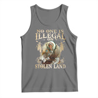 Native American Tank Top No One Is Illegal On Stolen Land Eagle Tribe - Wonder Print Shop