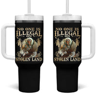 Native American Tumbler With Handle No One Is Illegal On Stolen Land Eagle Tribe - Wonder Print Shop