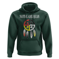 Native American Hoodie Medicine Wheel Dreamcatcher Spirit Animal Paws