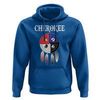 Cherokee Hoodie Native American Tribes Medicine Wheel Dreamcatcher Spirit Animal Paws