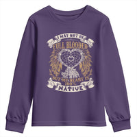 Native American Youth Sweatshirt I May Not Be Full Blooded But My Heart Is 100% Native Dreamcatcher - Wonder Print Shop