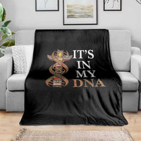 Native American Throw Blanket It's In My DNA Totem Indigenous USA - Wonder Print Shop