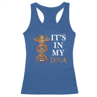 Native American Racerback Tank Top It's In My DNA Totem Indigenous USA - Wonder Print Shop