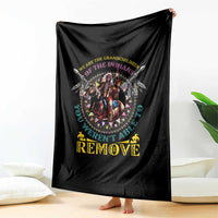 Native American Throw Blanket We Are The Grandchildren Of The Indians Indigenous Warrior - Wonder Print Shop
