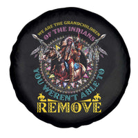Native American Spare Tire Cover We Are The Grandchildren Of The Indians Indigenous Warrior - Wonder Print Shop