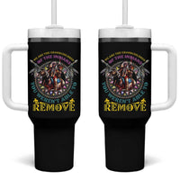 Native American Tumbler With Handle We Are The Grandchildren Of The Indians Indigenous Warrior - Wonder Print Shop