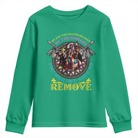 Native American Youth Sweatshirt We Are The Grandchildren Of The Indians Indigenous Warrior - Wonder Print Shop
