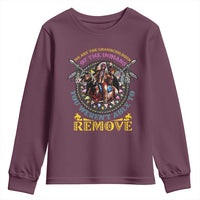Native American Youth Sweatshirt We Are The Grandchildren Of The Indians Indigenous Warrior - Wonder Print Shop