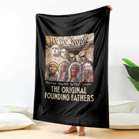 Native American Throw Blanket The Original Founding Fathers We The People Indian Tribe Chief - Wonder Print Shop