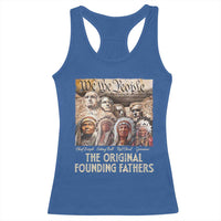 Native American Racerback Tank Top The Original Founding Fathers We The People Indian Tribe Chief - Wonder Print Shop
