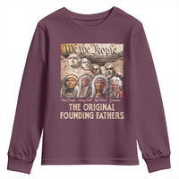 Native American Youth Sweatshirt The Original Founding Fathers We The People Indian Tribe Chief - Wonder Print Shop