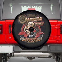 Native American Rider Spare Tire Cover American Indian Legendary Motorcycle Vintage Pin Up Girl - Wonder Print Shop