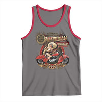 Native American Rider Tank Top American Indian Legendary Motorcycle Vintage Pin Up Girl - Wonder Print Shop