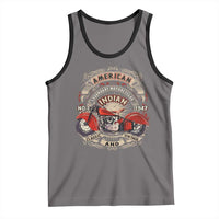 Native American Rider Tank Top American Indian Legendary Motorcycle Vintage Biker - Wonder Print Shop