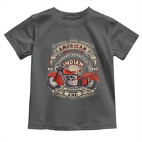 Native American Rider Toddler T Shirt American Indian Legendary Motorcycle Vintage Biker - Wonder Print Shop