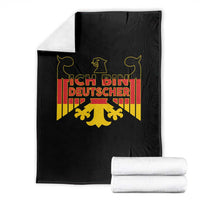 Proud Germany Throw Blanket Ich Bin Deutscher Bundesadler Coat of Arms - Wonder Print Shop