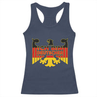 Proud Germany Racerback Tank Top Ich Bin Deutscher Bundesadler Coat of Arms - Wonder Print Shop