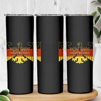 Proud Germany Skinny Tumbler Ich Bin Deutscher Bundesadler Coat of Arms - Wonder Print Shop