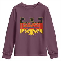 Proud Germany Youth Sweatshirt Ich Bin Deutscher Bundesadler Coat of Arms - Wonder Print Shop