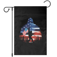 Funny Bigfoot Night Stroll American Flag Garden Flag Patriotic 4th July - Wonder Print Shop
