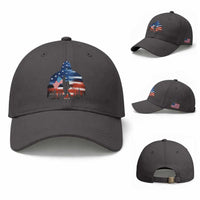 Funny Bigfoot Night Stroll American Flag Baseball Cap Patriotic 4th July