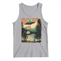 Funny Bigfoot Sasquatch Alien Spaceship UFO Introvert Bruh Tank Top - Wonder Print Shop