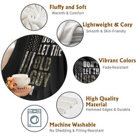 Funny Dont Let The Old Guy In Throw Blanket Vintage Camo American Flag - Wonder Print Shop