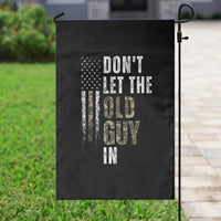 Funny Dont Let The Old Guy In Garden Flag Vintage Camo American Flag - Wonder Print Shop