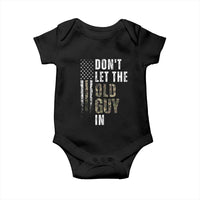 Funny Dont Let The Old Guy In Baby Onesie Vintage Camo American Flag - Wonder Print Shop