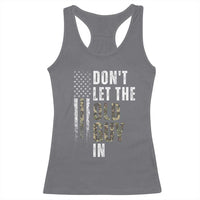 Funny Dont Let The Old Guy In Racerback Tank Top Vintage Camo American Flag - Wonder Print Shop