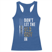 Funny Dont Let The Old Guy In Racerback Tank Top Vintage Camo American Flag - Wonder Print Shop